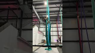 Valet drop on silks aerialsilks acrobaticsshow [upl. by Renate]