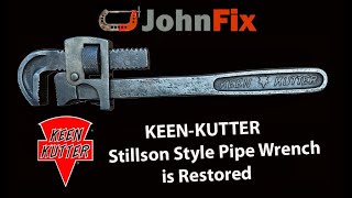 KeenKutter Stillson style pipe wrench is restored [upl. by Mulcahy]