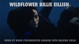 WILDFLOWER  Synced Karaoke Billie Eillish [upl. by Nichol]