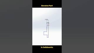 Revolve Part in Solidworks shorts solidworks [upl. by Guinna]