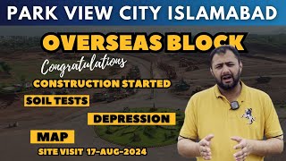 Park view city Islamabad Overseas Block map possession and latest development [upl. by Akcira]