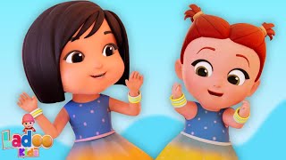 Chinki Minki Thi Do Behane Mummy Ki Roti Gol Gol  हिंदी बालगीत Hindi Rhymes and Cartoon Videos [upl. by Ecidnak921]