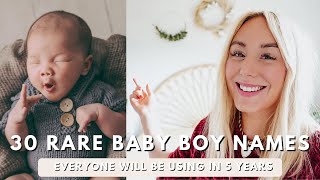 30 Rare But Rising Baby Boy Names outside the Top 100 SJ STRUM [upl. by Meill]