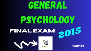 General Psychology final exam part 2  Freshman final exam [upl. by Sharyl187]