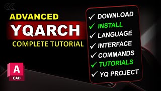 YQArch Plugin for AutoCAD  Complete YQArch Tutorial [upl. by Etiuqram384]