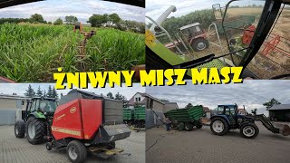 PIERWSZE PRASOWANIE SŁOMY🌾ŻNIWNY MISZ MASZ😃Agro Dniówka 348 [upl. by Watt]