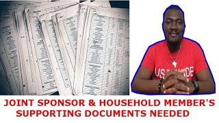 SUPPORTING DOCUMENTS FOR JOINT SPONSOR amp HOUSEHOLD MEMBER [upl. by Edlyn]