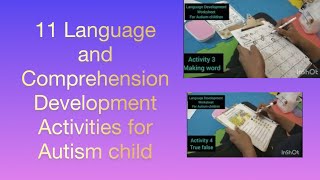 11 Language amp Comprehension Development Activities For Autism at Home l Language in Autistic autism [upl. by Ahsats]