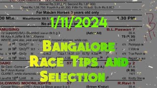 Bangalore Race Tips and Selection  The Rajyotsava Trophy 🏆 [upl. by Mallissa201]