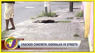 Cracked Concrete Sidewalks vs Streets  Part 2  TVJ News  Feb 15 2022 [upl. by Miharbi]