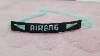 AIRBAG Cómo hacer una pulsera de hilo con nombre Perú Artes [upl. by Reseta]