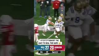 This WILD pick concluded UCLA’s upset of Nebraska 👀 [upl. by Selestina947]