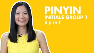 Learn Chinese Pinyin Lesson 2  Mandarin Pinyin Initials b p m f  Pronunciation [upl. by Mosra]