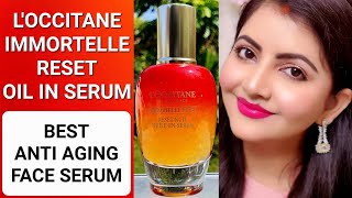 Anti Aging face serum for all skintype RARA  LOCCITANE IMMORTELLE RESET OIL IN SERUM  LOCCITANE [upl. by Ahsla]