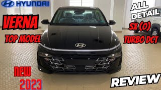 Hyundai Verna Black SXO Turbo DCTTop ModelAll details and Review [upl. by Dympha]