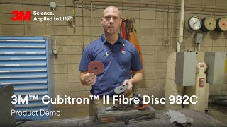 3M™ Cubitron™ II Fibre Disc 982C Product Demo [upl. by Eniamurt206]