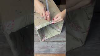 DIY CAIXA ORGANIZADORA DE PAPELÃO CARDBOARD ORGANIZER BOX [upl. by Notnyw]