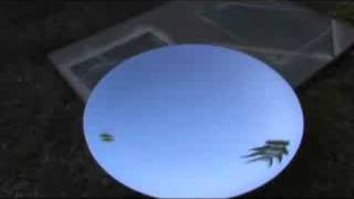 HUGE PARABOLIC MIRROR SOLAR POWERED SUN COLLECTOR solar energy [upl. by Madi]