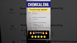 Chemical engineering practice test cleared 🔥 [upl. by Reinhardt]