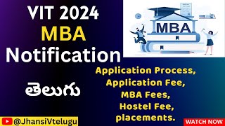 VIT MBA 202425 Application Process  MBA fees  Hostel Fee  placements  Application fee [upl. by Etselec285]