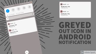 Notification icon grayed out or Notification icon not colored in Android  AndyBugs [upl. by Sher]