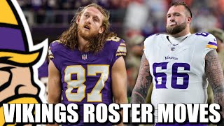 Minnesota Vikings Roster Moves Ahead of Lions Game Risner and Hockenson Ruled OUT [upl. by Eduard534]