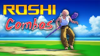 OUTDATED Master Roshi Combo Guide DBFZ 131 [upl. by Yerhcaz]