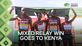 Kenya dominates the Mixed Relay ‼️  World Athletics Cross Country Championships Belgrade 24 [upl. by Safoelc]