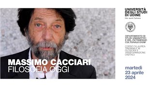 Massimo Cacciari Filosofia oggi [upl. by Eentroc]