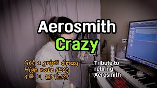 Cover Aerosmith  Crazy I nailed High E5 [upl. by Leroy]