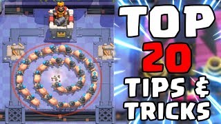 Top 20 Tips amp Tricks in Clash Royale  Ultimate Clash Royale Pro Guide 2 [upl. by Bruyn804]