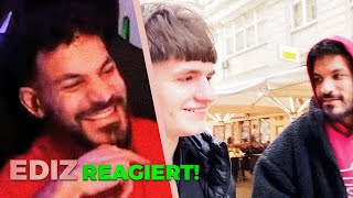 EDIZ DER 🤣😂 EDIZ Reagiert auf quotWIEN VLOG MIT EDIZ 🔥👀 ICH ZEIGE DEM BREITEN DIE STADT 😂quot von ELDOS [upl. by Ardnuyek]