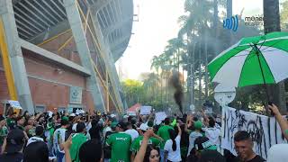 Protestas Hinchada Atlético Nacional a las afueras del Atanasio 👀🔥 [upl. by Euqinim]