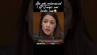 AOC Gets Embarrassed By Trump’s New Border Czar Tom Homan lol 😂😂  aoc trump shorts [upl. by Kevin]