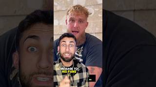 Did he take a risk by supporting this jakepaul support message ig youtube latestnews foru [upl. by Amihsat]