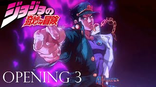 JoJos Bizarre Adventure Op 3 STAND PROUD Lyrics [upl. by Acillegna]