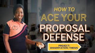 How To Ace Your Research Project Dissertation Thesis Proposal Defense  Project Series Prt 1 [upl. by Ttayw189]