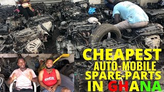 Inside the biggest auto spare parts market in Ghana [upl. by Boarer]