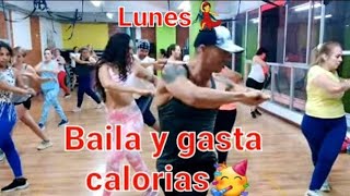 baile para bajar de peso Clase de rumba en casa🥳👏👏 [upl. by Cookie]