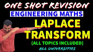 LAPLACE TRANSFORM  ONE SHOT REVISION  ENGINEERING MATHS  GATE MATHS  SECOND YEAR ENGINEERING [upl. by Gnihc]