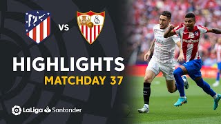 Resumen de Atlético de Madrid vs Sevilla FC 11 [upl. by Niccolo]