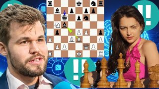 Mistake chess game 237 Magnus Carlsen vs Alexandra Kosteniuk [upl. by Henryetta]