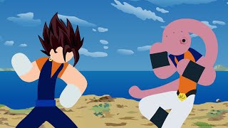 Vegito VS Majin Buu Stick Fight [upl. by Everard]