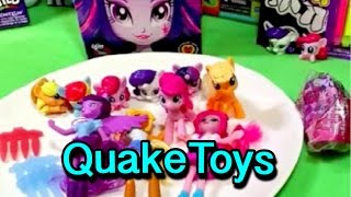 2015 McDonalds My Little Pony Equestria Girls Plus Cameos Blind Bags Pinkie Pie Twilight Applejack [upl. by Zoldi]