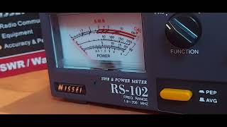 Nissei RS102 SWR Power Meter 18200 Mhz 200watt [upl. by Yahc]