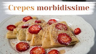 CON 2 INGREDIENTI PUOI PREPARARE QUESTE CREPES MORBIDISSIME SENZA UOVA E SENZA BURRO  Elefanteveg [upl. by Cher]