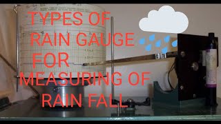 types of rain gauge for rain fall [upl. by Attennek241]