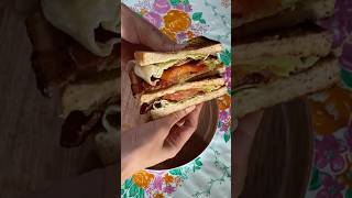 BLT sandwich for breakfast food breakfast momlife [upl. by Rez53]