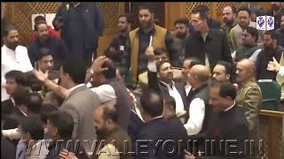 House adjourned for 15 minutes as legislators from Kashmir clash with BJP MLAs [upl. by Van354]