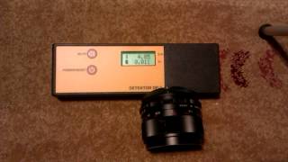 Ratioactive lens thoriated MamiyaSekor 55mm f14 and my Geiger counter [upl. by Huston]